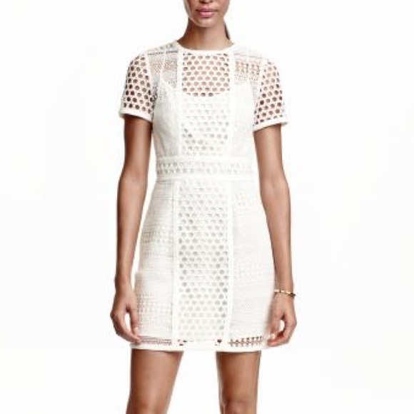 h&m crochet dress